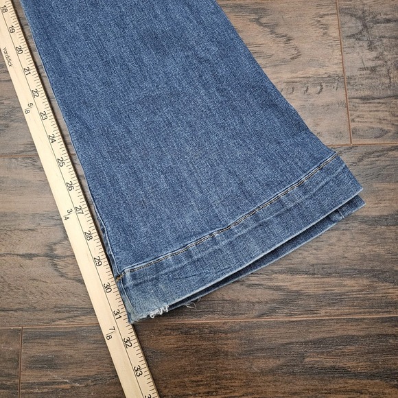 Rag and‎ Bone Corsa Womens 28 Blue Flare Bottom Mid Rise Denim Jeans Medium Wash - Picture 5 of 10
